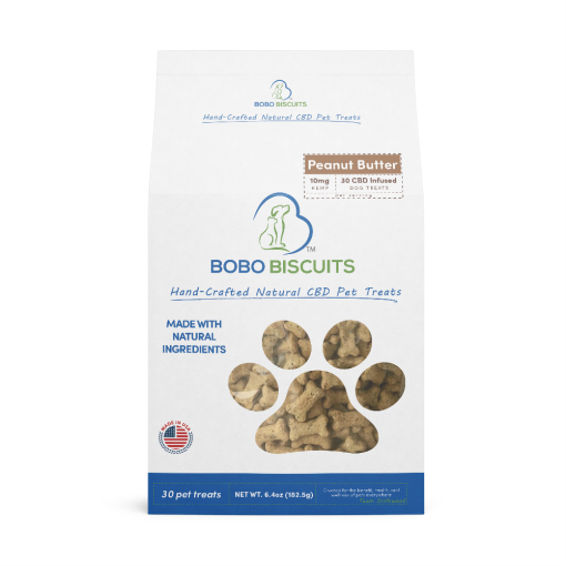 Bobo Biscuits new packaging and best pet treats in recyclable box pet treat by Team Driftwood front