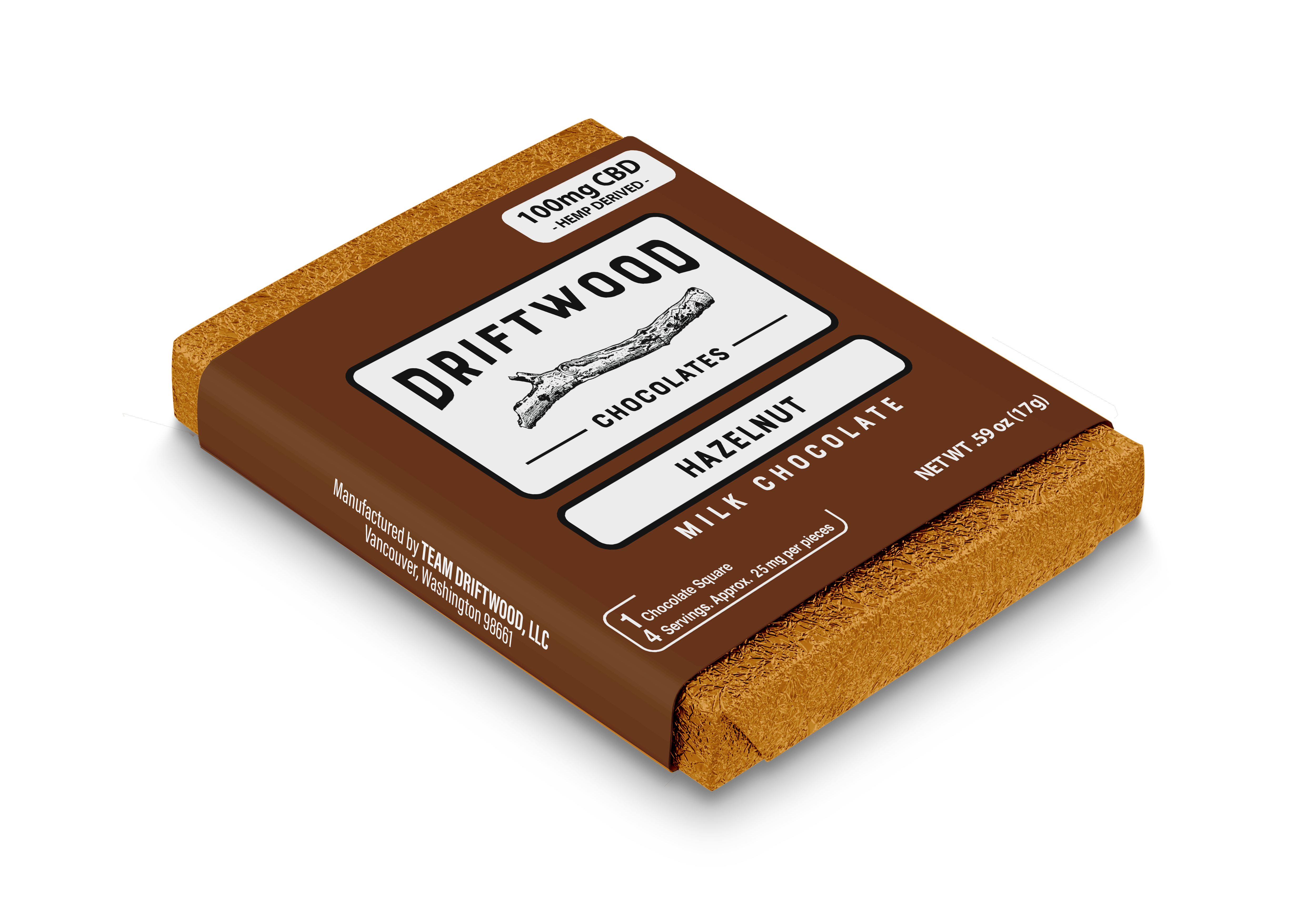 Brigid Farm TREETS 100mg Dark Chocolate